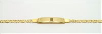 Armband Lorenza Gioielli Herr Bracciale Con Piastra Massiccio in Gelbgold BR120964 - BR120964